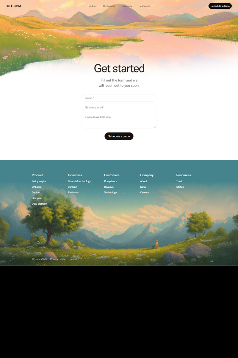 Duna - Contact Page