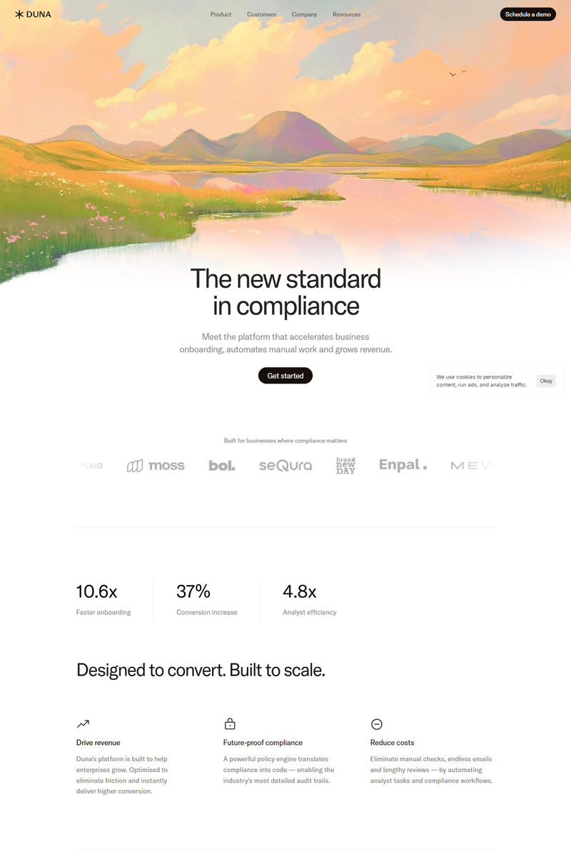Duna - Landing Page