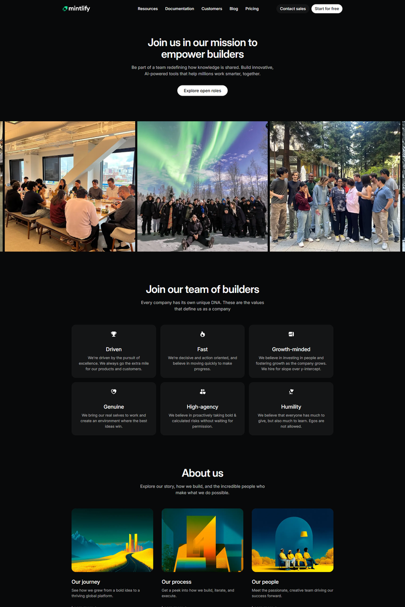 Mintlify - Careers Page