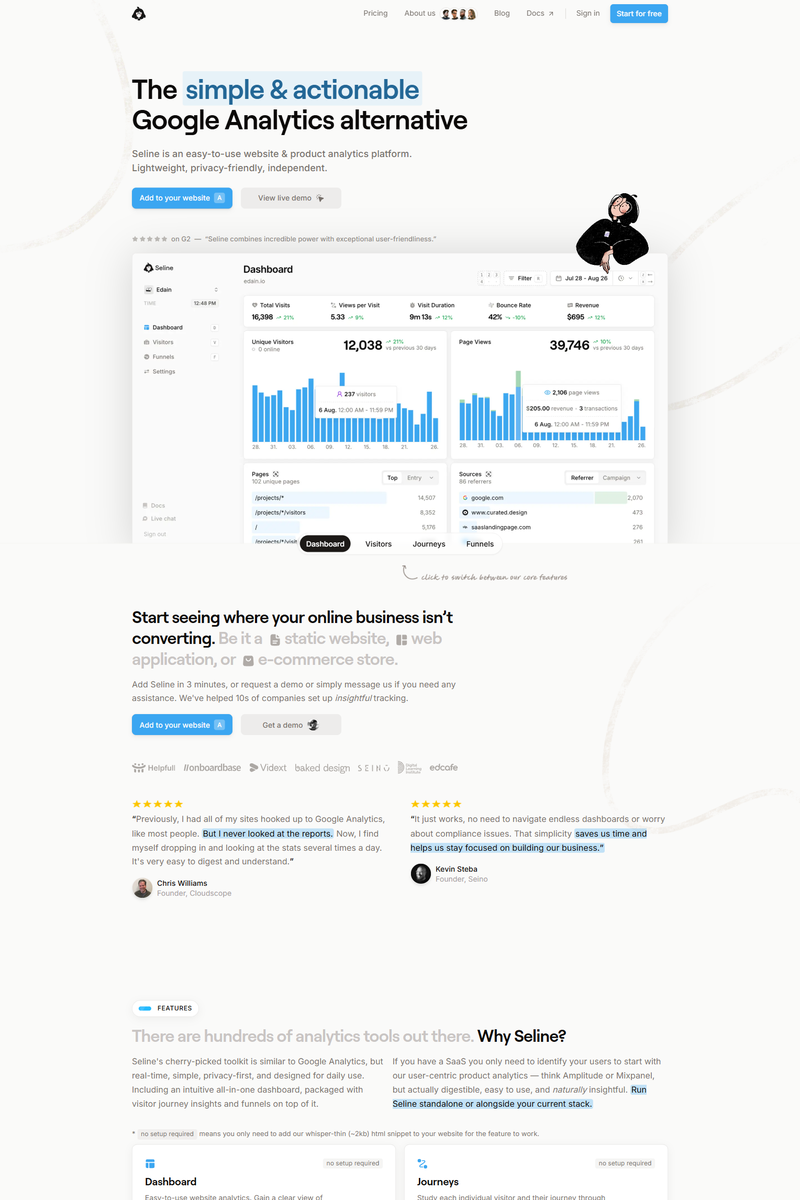 Seline - Landing Page